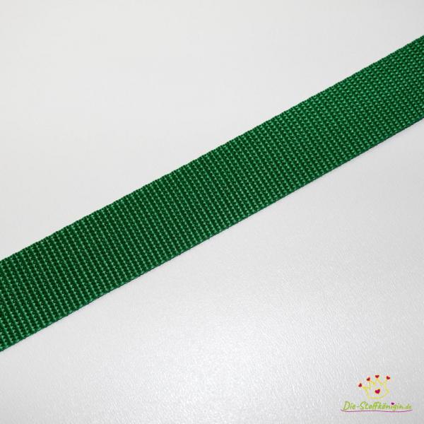 Gurtband Uni 30 mm Grasgrün
